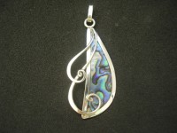 Perleť Paua v striebre